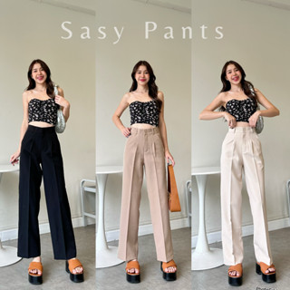 Sasy pants (ก18)🧵 กางเกงกระบอกกลาง ตะขอหน้า แต่งจีบเดียว