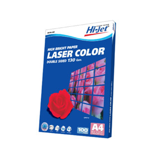 Hi-jet กระดาษอาร์ตด้าน Laser Matt High Bright Art Matt Paper 130 แกรม A4 100 แผ่น