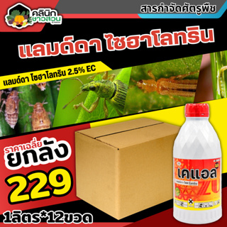 🥬 💥💥 สินค้ายกลัง 💥💥 เคแอล (แลมป์ดา-ไซฮาโลทริน) บรรจุ 1ลิตร*12ขวด ป้องกันหนอน เพลี้ยและแมลงตัวบิน