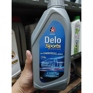 น้ำมันเครื่องกึ่งสังเคราะห์ Caltex Delo Sport Synthetic Blend Commonral (1 ลิตร) SAE 10W-30