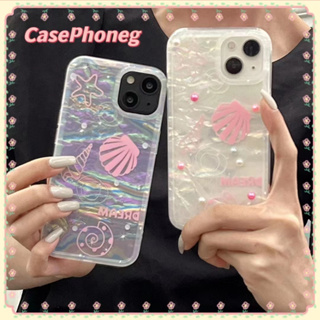 🍑CasePhoneg🍑ป้องกันการหล่น ขอบเต็ม 11 14 pro max เพชรเม็ดเล็ก แถมสติกเกอร์ เรียบง่าย สาวน่ารักหัวใจcase for iPhone 12 13