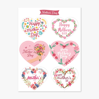 พร้อมส่ง❗❗ สติกเกอร์วันแม่ ของขวัญ Happy Mother day