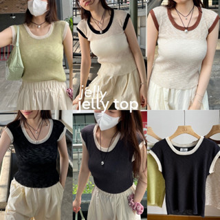 UIUI | jelly top เสื้อสายเดี่ยว! (ผ้าบาง ต้องใส่เสื้อทับใน ยกเว้นสีเทา)