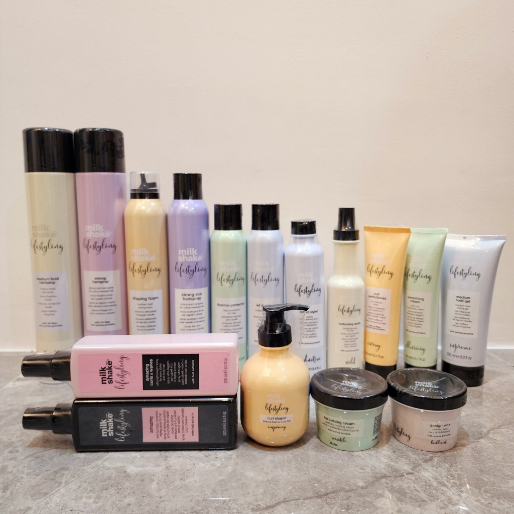 Milk Shake * Lifestyling * จัดแต่งทรงผม Amazing Curls&Waves /Amazing /Curl Shaper /Texturizing Cream /Design Wax