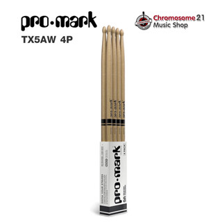 ไม้กลอง PROMARK 7A, 5A, 5B (แพ็ค 4 คู่). CLASSIC FORWARD HICKORY DRUMSTICK, OVAL WOOD TIP