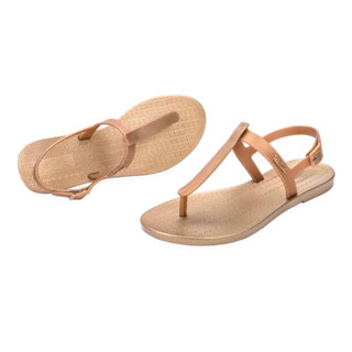 🔥 SALE 🔥 MELISSA Flip Flop Sandals รองเท้าเจลลี่ เมลิสซ่า รองเท้าแตะ รองเท้าหนีบ รองเท้ารัดส้น กลิ่นหอม สีน้ำตาลทอง