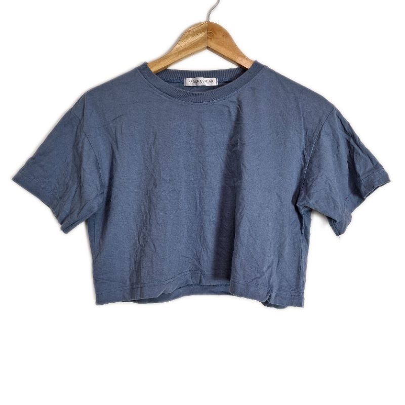 (SL755) เสื้อครอปแฟชั่น ลำลองมือสอง งานไทย อก 40"