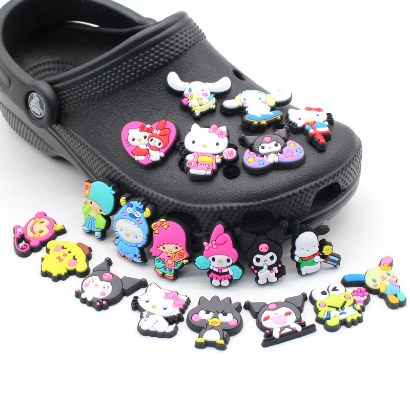 ตัวติดรองเท้า Pvc ตัวการ์ตูน มายเมโลดี้ Melody Kulomi kitty สำหรับตกแต่ง Diy รองเท้าหัวโต CROCS JIBBITZ ติดง่าย น่ารัก