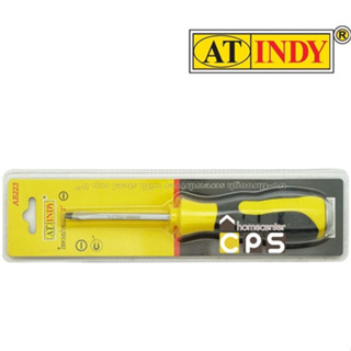 INDY ไขควงปากแบน5นิ้ว(ด้ามตอกได้ ปลายแม่เหล็ก)AB265 สีเหลือง/ดำ