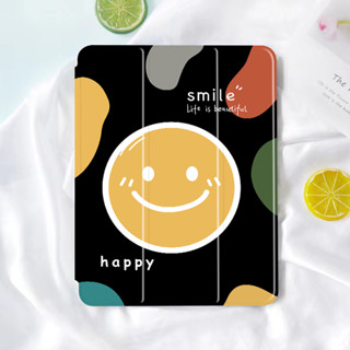 Happy Smile ipad case TPU ชาร์จปากาได้ pro10 5 แอร์9 7 10 9 gen10 2 air1/2/3/4/5 เจน6/7/8/9/10 2016/20 เคสไอแพด 9934