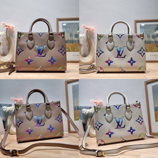 Lou crossbody tote bag with gradient multi color