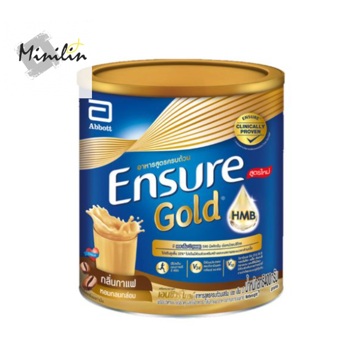[Exp.11/2024] Ensure Gold เอนชัวร์ โกลด์ กลิ่นกาแฟ 400g อาหารเสริมสูตรครบถ้วน
