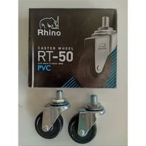 ล้อยางดำ สกรู  Rhino 2” ราคาต่อ 4 ล้อ