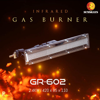 หัวเตาอินฟาเรด GR-602 สำหรับเตาอบอุตสาหกรรม เตาอบสี หัวเตาแก๊สอินฟาเรด เตาปิ้งย่างอินฟาเรด แผงรังผึ้ง