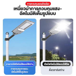 【รับประกัน30ปี】ไฟถนนโซล่าเซลล์ 45000000W โซล่าเซลล์ ไฟโซล่าเซลล์ Solar Light ไฟแสงอาทิตย์ โระบบเซ็นเซอร์ตรวจจับร่างกาย