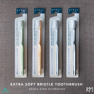 Kvell คเว็ล แปรงสีฟันสูตรขนแปรงนุ่มพิเศษ Kvell Extra Soft Bristle Toothbrush - White