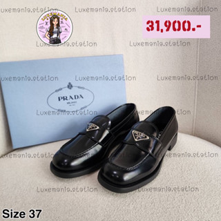 👜: New!! Prada Brushed Leather Mules / Shoes‼️ก่อนกดสั่งรบกวนทักมาเช็คสต๊อคก่อนนะคะ‼️