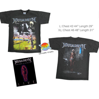 เสื้อยืดผ้าฟอก MEGADEATH (ป้าย Bootleg)