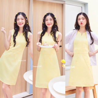 Common Cold Dress รุ่น Bell Ver.2 (สีเหลือง)