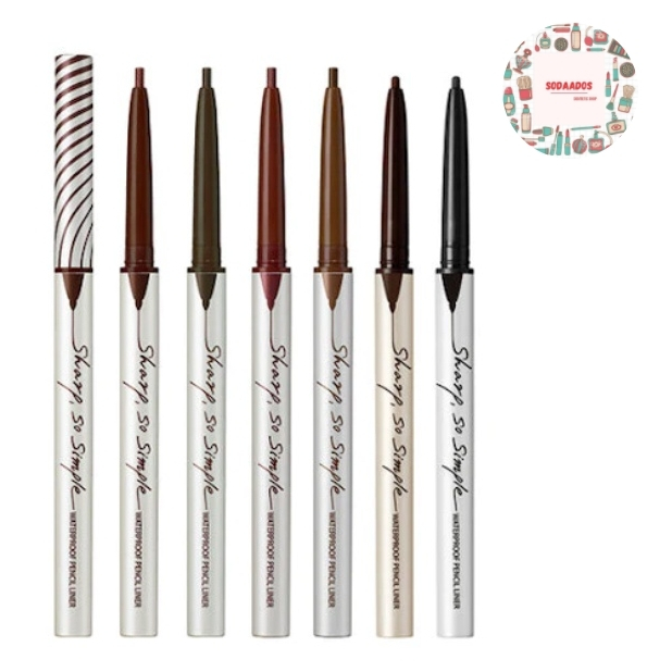 Clio Sharp So Simple Waterproof Pencil Liner (Black, Brown, Black Brown, Dark Brown, Ash Brown, Vani