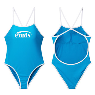 พรีเกาหลี🇰🇷 EMIS LOGO V-BACK STRAP SWIMSUIT Size S-L ชุดว่ายน้ำ