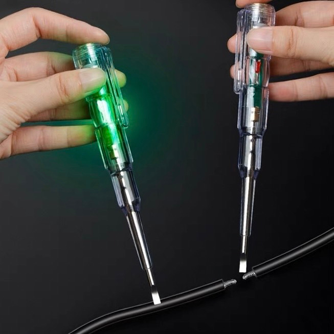 SKY TOOLS ไขควงวัดไฟ เช็คสายไฟ ทดสอบแรงดันไฟฟ้า กันน้ํา พร้อมไฟแสดงสถานะ LED