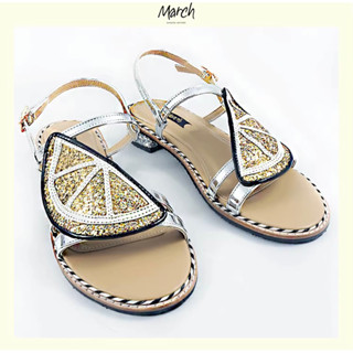 ของใหม่ March glitter lemon sandals size38