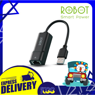 อุปกรณ์เชื่อมต่ออินเตอร์เน็ต ROBOT USB 2.0 TO LAN RJ45 10/100Mbps EA10 เปิดบิลใบกำกับภาษี ประกัน 1 ปี