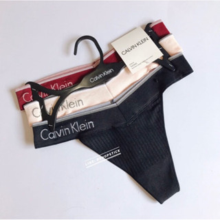 พร้อมส่ง 🔥 Calvin Klein กางเกงในทรง Thong แพค 3 ตัว