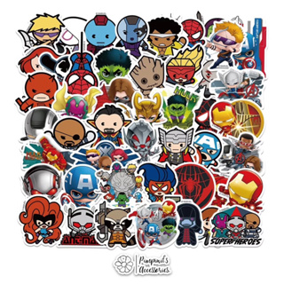 ʕ •ᴥ•ʔ ✿ พร้อมส่ง : สติ๊กเกอร์กันน้ำลายทีมอเวนเจอร์ส - มาร์เวล | Avengers Team - Marvel Waterproof Decoration Sticker.