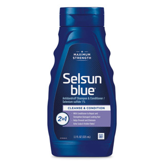 Selsun Blue 2-in-1 Dandruff Shampoo / Conditioner (11 Oz) แชมพูขจัดรังแค / ครีมนวดผม