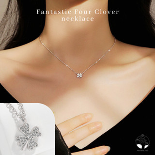 MNL💗 Fantastic Four Clover สร้อยคอใบโคลเวอร์ 4 แฉกแห่งโชคลาภ สร้อยคอผู้หญิง สร้อยคอเงินแท้ สร้อยคอแฟชั่น สร้อยคอจี้