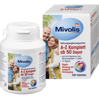 Mivolis A-Z Complete Depot Time-Release Tablets 50+ 100 tablets