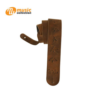 สายสะพายกีตาร์ PRS GUITAR STRAP LEATHER BIRDS/BROWN