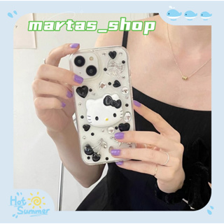 ❤️ส่งของขวัญ❤️ เคสไอโฟน 11 12 13 14 Pro Max ความนิยม HelloKitty การ์ตูน แฟชั่น ความนิยม Case for iPhone สาวน่ารักหัวใจ