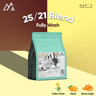 NAPSCOFFEE เมล็ดกาแฟลาวผสมปางขอนคั่วกลาง  25/21  - House Blend 200G