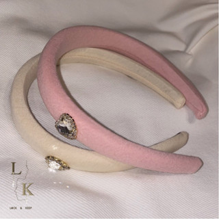 Lock and Keep Jewel ที่คาดผมเสริมฟองน้ำ Padded Heart Headband