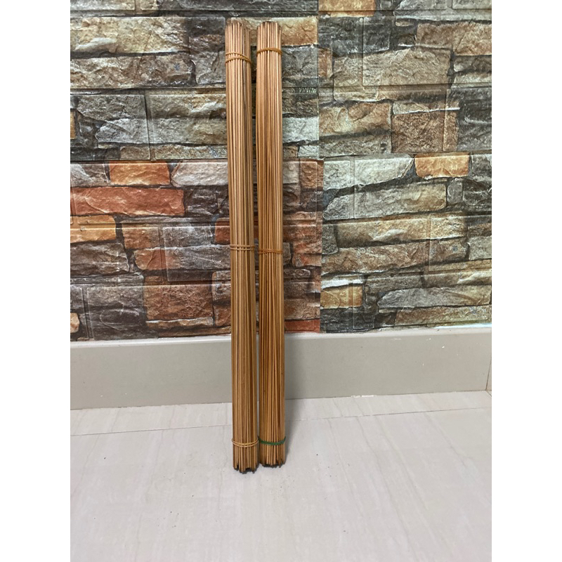 ซี่กรงนก ซี่ไม้ไผ่รมควัน 18 นิ้ว 2 มิล