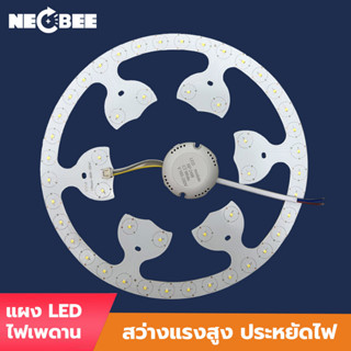 NEOBEE แผงแอลอีดี นีออนกลม แผงไฟ ชุดกึ่งดวงโคม แอลอีดี แบบกลม มีฝาครอบ 24W แสงขาว โคมซาลาเปา แผงไฟเพดาน โคมไฟเพดาน