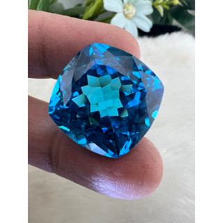 Lab Blue Topaz 20mm cushion shape 1 piecea