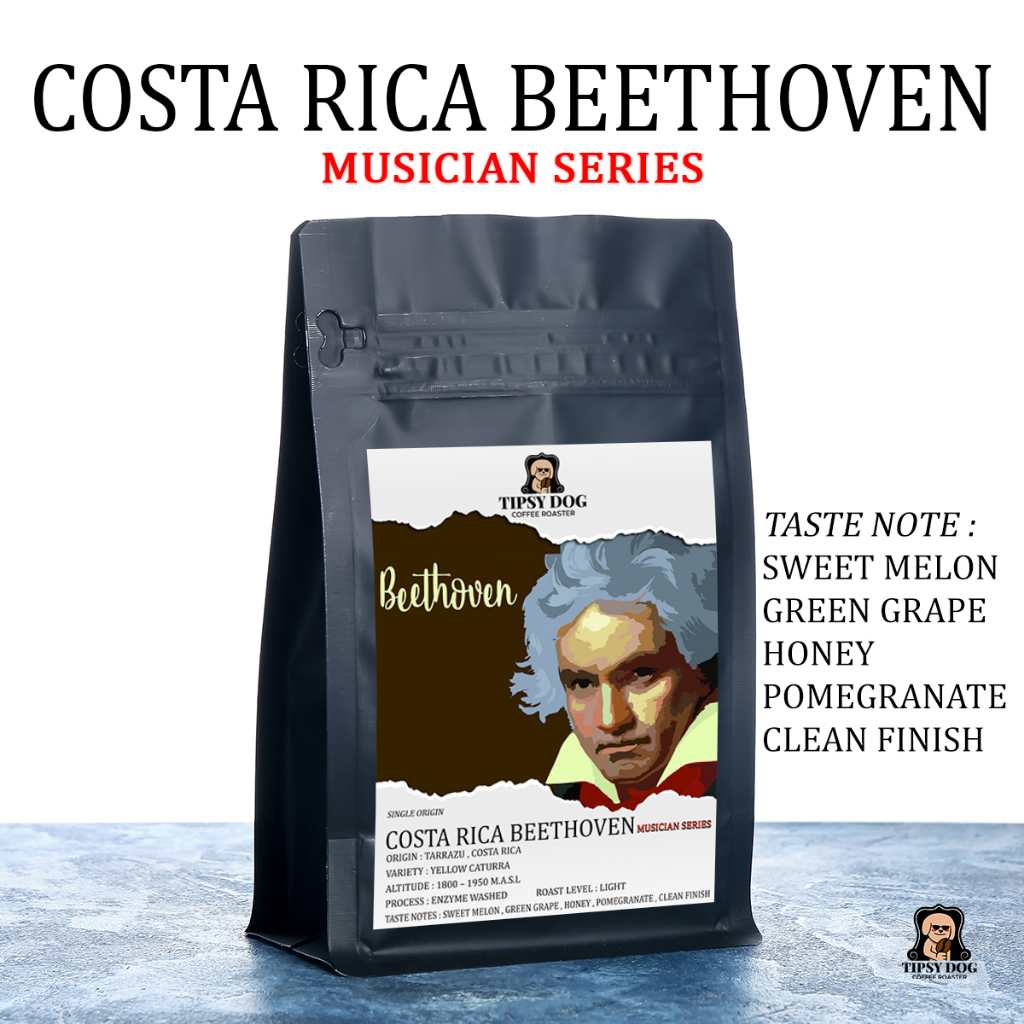 Costa Rica Canet Beethoven Musician Series - เมล็ดกาแฟคั่วอ่อน