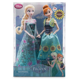 Anna and Elsa Dolls Summer Solstice Gift Set - Frozen Fever - 12