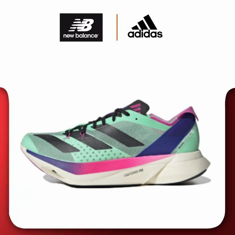 adidas Adizero Adios Pro 3 green style Running shoes Authentic 100%