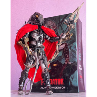 Neca Predator Ultimate Alpha Predator (100th Edition) USA Ver. ผ้าคลุม+แส้ 18cm