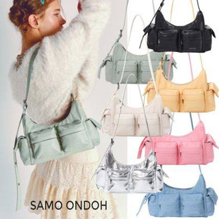 [สินค้าของแท้_พร้อมส่ง] Samo ondoh : pocket mug bag M (Ice / Black / Ivory / Butter / Pink / Neon green / Denim / Ice)