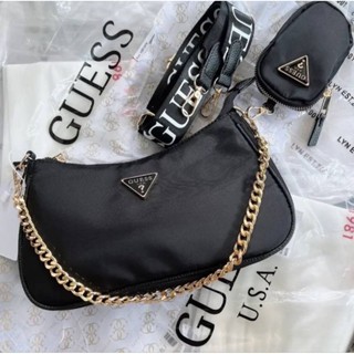 #Guess สะพายไหล่ shoulderbag ทรงพอชมีใบลูก