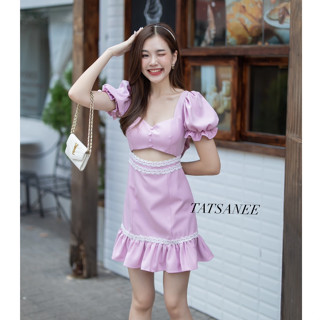 TATSANEE Dress:น่ารักมากค่าลุคผู้ดี ลูกคุณมาก(*เช็คสต๊อกก่อนกดสั่ง)