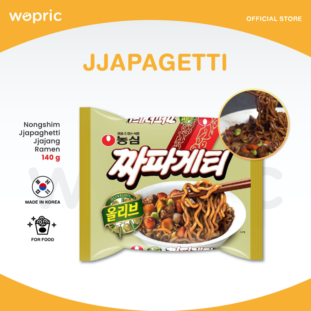 แท้💯พร้อมส่ง Nongshim Jjapaghetti Jjajang Ramen (korean noodle) 140g จาจังมยอน บะหมี่กึ่งสำเร็จรูปซอ