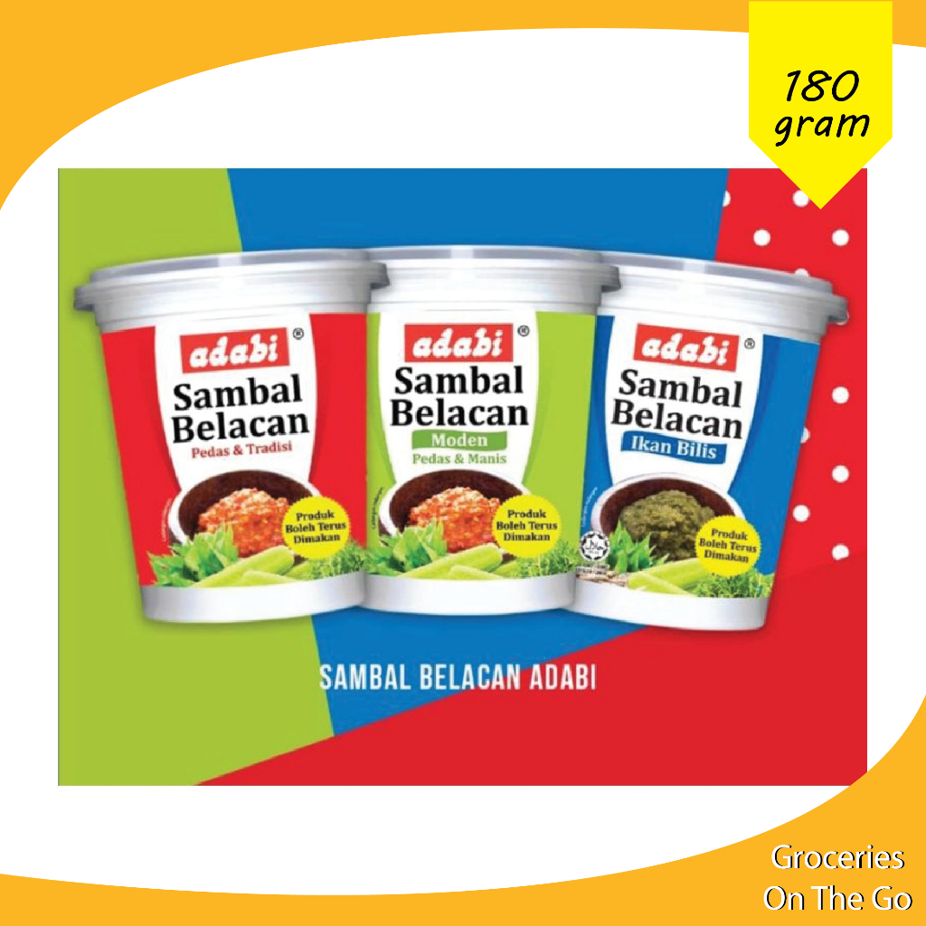 Traditional Hot & Spicy Sambal Belacan 180gram