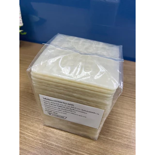 No brand แป้งห่อแหนมเนือง แผ่นแป้งสลัดโรล ใบเมี่ยงญวน 10cm. 1kg. (1 ห่อ)